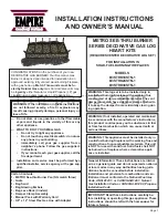 Empire Comfort Systems B3STHK18STN-1 Installation Instructions And Owner'S Manual preview