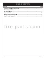 Preview for 2 page of Empire Comfort Systems Boulevard LS41THF-1 Installation Instructions And Owner'S Manual