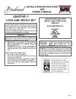 Empire Comfort Systems Boulevard LS60THF-1 Installation Instructions And Owner'S Manual preview