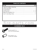 Preview for 2 page of Empire Comfort Systems Boulevard LS60THF-1 Installation Instructions And Owner'S Manual