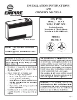 Empire Comfort Systems DV-55E-5 Installation Instructions And Owner'S Manual preview