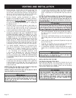 Предварительный просмотр 10 страницы Empire Comfort Systems DV25IN33L-3 Installation Instructions And Owner'S Manual