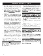 Предварительный просмотр 10 страницы Empire Comfort Systems DV25IN33L(N Installation Instructions And Owner'S Manual