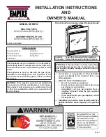 Empire Comfort Systems DVCC32LP Installation Instructions And Owner'S Manual preview