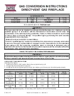 Empire Comfort Systems DVCD32FP7 Fuel Conversion Instructions предпросмотр