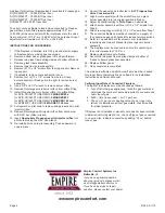 Preview for 2 page of Empire Comfort Systems DVCD32FP7 Fuel Conversion Instructions