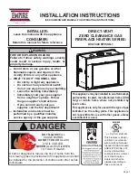 Preview for 1 page of Empire Comfort Systems DVCT40CSP95KN-1 Series Installation Instructions Manual