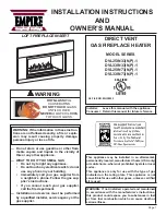 Предварительный просмотр 1 страницы Empire Comfort Systems DVL25IN33N-1 Owner'S Manual