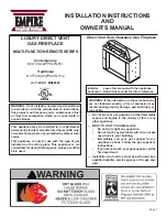 Preview for 1 page of Empire Comfort Systems DVLT series Installation Instructions And Owner'S Manual