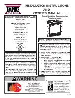 Preview for 1 page of Empire Comfort Systems DVP36DP31 Series Installation Instructions And Owner'S Manual