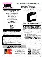 Empire Comfort Systems DVP42 Series Installation Instructions And Owner'S Manual preview