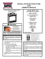 Empire Comfort Systems DVX36DP31N-2 Installation Instructions And Owner'S Manual preview