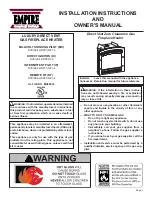 Empire Comfort Systems DVX36DP31N-3 Installation Instructions And Owner'S Manual preview