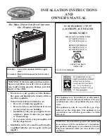 Preview for 1 page of Empire Comfort Systems DVX36FP33CL Installation Instructions And Owner'S Manual