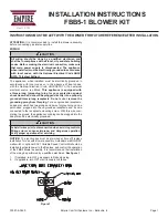 Preview for 1 page of Empire Comfort Systems FBB5-1 Installation Instructions Manual