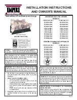 Empire Comfort Systems FDR30LBP-2 Installation Instructions And Owner'S Manual preview