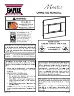 Preview for 1 page of Empire Comfort Systems FG28BM Series Owner'S Manual