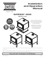 Empire Comfort Systems GATEWAY 3500 Installation And Operation Manual preview