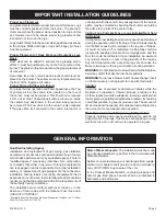 Preview for 3 page of Empire Comfort Systems LS-24-1 EF Installation Instructions And Owner'S Manual