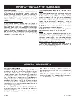 Preview for 2 page of Empire Comfort Systems LS38DF-1 Installation Instructions And Owner'S Manual