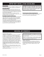 Preview for 3 page of Empire Comfort Systems LS48THF-1 Installation Instructions And Owner'S Manual