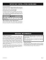 Preview for 3 page of Empire Comfort Systems LS55CD-1 Installation Instructions And Owner'S Manual