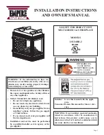 Preview for 1 page of Empire Comfort Systems LSU24RR-2 Installation Instructions And Owner'S Manual