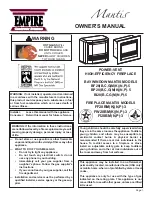 Preview for 1 page of Empire Comfort Systems Mantis BF28 Series Owner'S Manual