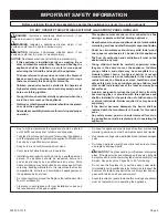 Preview for 3 page of Empire Comfort Systems MILLIVOLT STANDING PILOT DVX36FP31L-4 Installation Instructions And Owner'S Manual