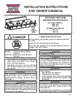 Preview for 1 page of Empire Comfort Systems ONI-24-2 Installation Instructions And Owner'S Manual