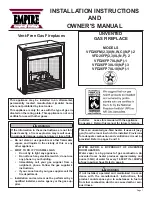 Предварительный просмотр 1 страницы Empire Comfort Systems P)-2VFD26FM20NN-2 Installation Instructions And Owner'S Manual