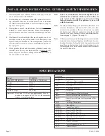 Preview for 8 page of Empire Comfort Systems PV-28SV50-B2H(N,P)-1 Installation Instructions And Owner'S Manual