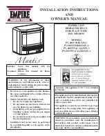 Empire Comfort Systems PV-28SV50-B2HN-1 Owner'S Manual preview