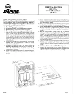 Предварительный просмотр 11 страницы Empire Comfort Systems SR-18T-1 Installation Instructions And Owner'S Manual