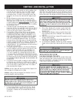 Preview for 11 page of Empire Comfort Systems TRADITIONAL DXT30IN NAT Installation Instructions And Owner'S Manual