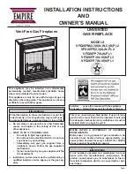 Preview for 1 page of Empire Comfort Systems VFD26 Series Installation Instructions And Owner'S Manual