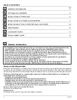 Preview for 2 page of Empire Comfort Systems VFFB-36D Installation And Operating Instructions Manual