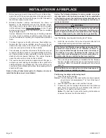 Preview for 10 page of Empire Comfort Systems VFL20IN3 series Installation Instructions And Owner'S Manual