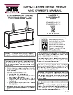 Preview for 1 page of Empire Comfort Systems VFLL38FP30LN-1 Installation Instructions And Owner'S Manual