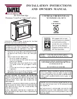 Preview for 1 page of Empire Comfort Systems VFP36FB0F-3 Installation Instructions And Owner'S Manual