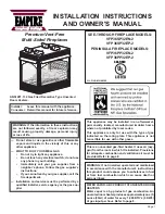 Empire Comfort Systems VFP36PP32EN-2 Installation Instructions And Owner'S Manual preview