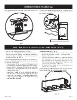 Предварительный просмотр 9 страницы Empire Comfort Systems VFSE-18-1 Owner'S Manual