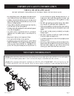 Preview for 3 page of Empire Heating Systems DV-25T-1 Installation Instructions And Owner'S Manual