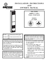 Empire Heating Systems DV-55SPP Installation Instructions And Owner'S Manual preview