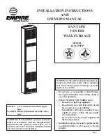 Empire Heating Systems FAW-55SPP Owner'S Manual preview