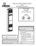 Preview for 1 page of Empire Heating Systems FAW-55SPP Owner'S Manual