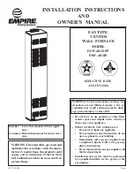 Empire AW-40-1SPP Owners And Installation Manual preview