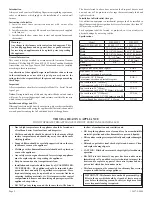 Preview for 2 page of Empire AW-40-1SPP Owners And Installation Manual