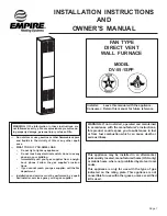 Empire DV-55-1SPP Installation Instructions And Owner'S Manual предпросмотр