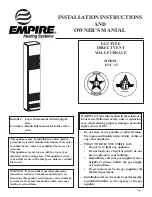 Preview for 1 page of Empire DVC-35 Installation Instructions And Owner'S Manual